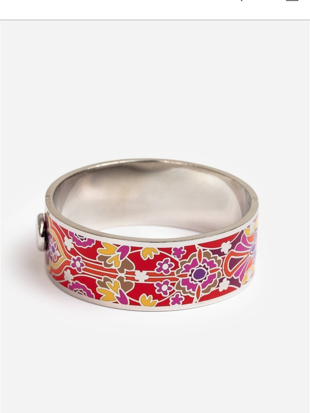 Johnny Was Red Saba Hinged   Bracelet